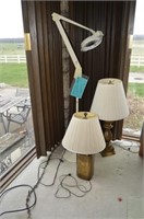 Group of 3 lamps