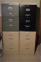 (4) 2 drawer legal size filing cabinets
