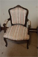Antique padded sitting chair