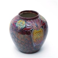 Montieres Amiens Vase, French Art Nouveau Pottery