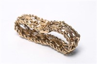 Gold Bracelet, 14K in Ornate Sailor-Knot Form