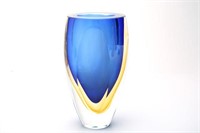 Mid-Century Kosta Boda Sommerso Cased Glass Vase