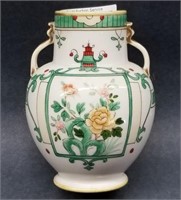 6" Hand-Painted Nippon Handled Vase
