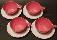 Allied Chemical Melamine Cup & Saucer Sets