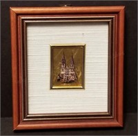 23-Carat Gold Leaf Chromolithograph Framed Art