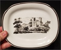 19th Century Transferware Castle Plate 7.5"
