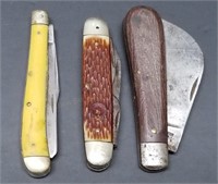Group of Pocket Knives: Queen, Kutmaster & Ulster