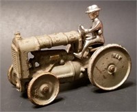 6" Arcade Cast Iron W&K Fordson Tractor & Driver