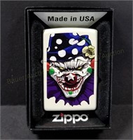 NOS Evil Clown Zippo Lighter in Orig. Box