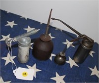 Assorted Vintage Oil Cans (4)