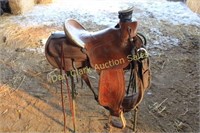 Colorado Saddlery post horn 15" roping saddle