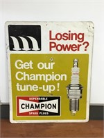 Champion spark plug sign approx 76 x 60 cm