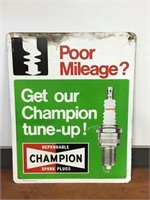 Champion spark plug sign approx 76 x 60 cm