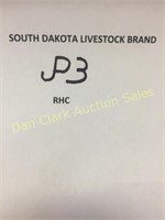 Registered South Dakota Cattle Brand
