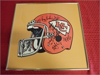 Kansas City Chiefs Team Autograph Helmet Photo