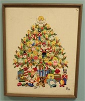 Vintage 1979 Christmas Embroidery