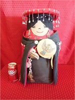 Vintage Native American Indian Cloth Doll