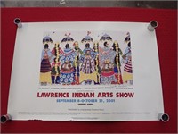 2001 Lawrence Arts Show Poster Signed By Artist
