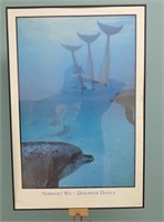 Norbert Wu ~ Dolphin Dance ~ Framed Poster