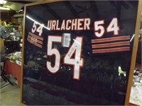 Framed Bryan Urlacher #54 Signed Jersey
