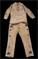 Crow Native American Indian Beaded Scout Outfit