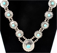 Jewelry Silver and Turquoise Necklace