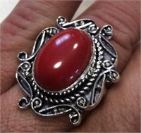 Red Coral Ring