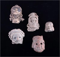 Mayan Pottery Figural Effigy Collection