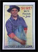 Original WWI Victory Liberty Loan Poster 1918