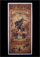 Miles City Montana Bucking Horse Sale Poster