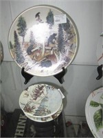 4 Pcs. Finland Wilderness Plate Set By A. Alariest