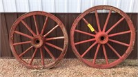 (2) Wagon Wheels