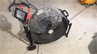 Work Fan With Attached Light