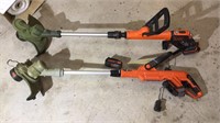 Pair of B&D 20V Cordless Grass Trimmers