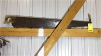 59" Antique Cross Cut Saw