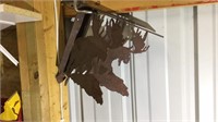 Pair of Shelf Brackets With Moose Design