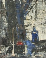 MARIO SIRONI Italian 1885-1961 Oil Canvas Abstract