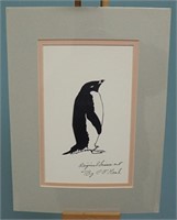 Vintage Original Scissor Cut Penguin by C O'Neal