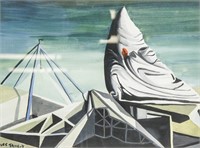 YVES TANGUY French 1900-1955 Oil Surrealist