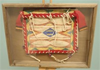 Framed Leather Native American Bag