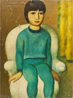 MOISE KISLING Polish 1891-1953 Oil on Canvas