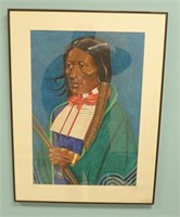 Native American Indian Pastel Singed Hatten