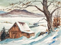 EDWARD GARBELY (American, 1908-1999) Watercolor
