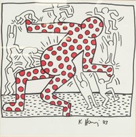 KEITH HARING US 1958-1990 Ink & Marker on Paper