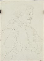 ANTOON VAN DYCK Flemish 1599-1641 Ink on Paper