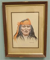 Native Man Painting -  Artist David Williams