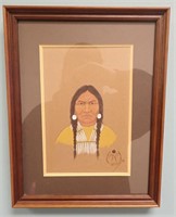 Native American  -  Painting By Randy Woods