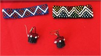 Bracelets and earrings