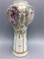 Hand painted gold decorated vase