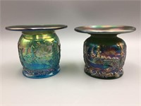 (2) 1983 85 ACGA carnival glass spittoons